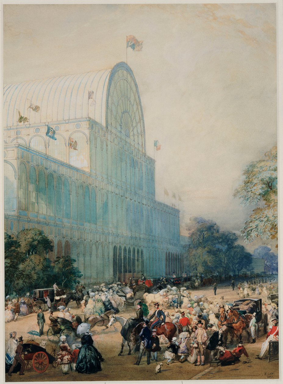 Inaugurace křišťálového paláce, 1851 od Eugene Louis Lami