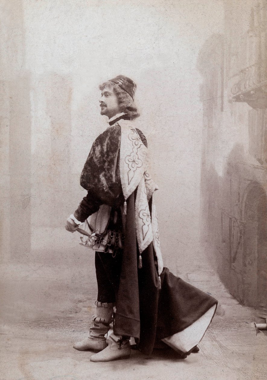 Francouzský komik Dauvillier, kolem roku 1900, foto: Eugene Pirou od Eugene Pirou
