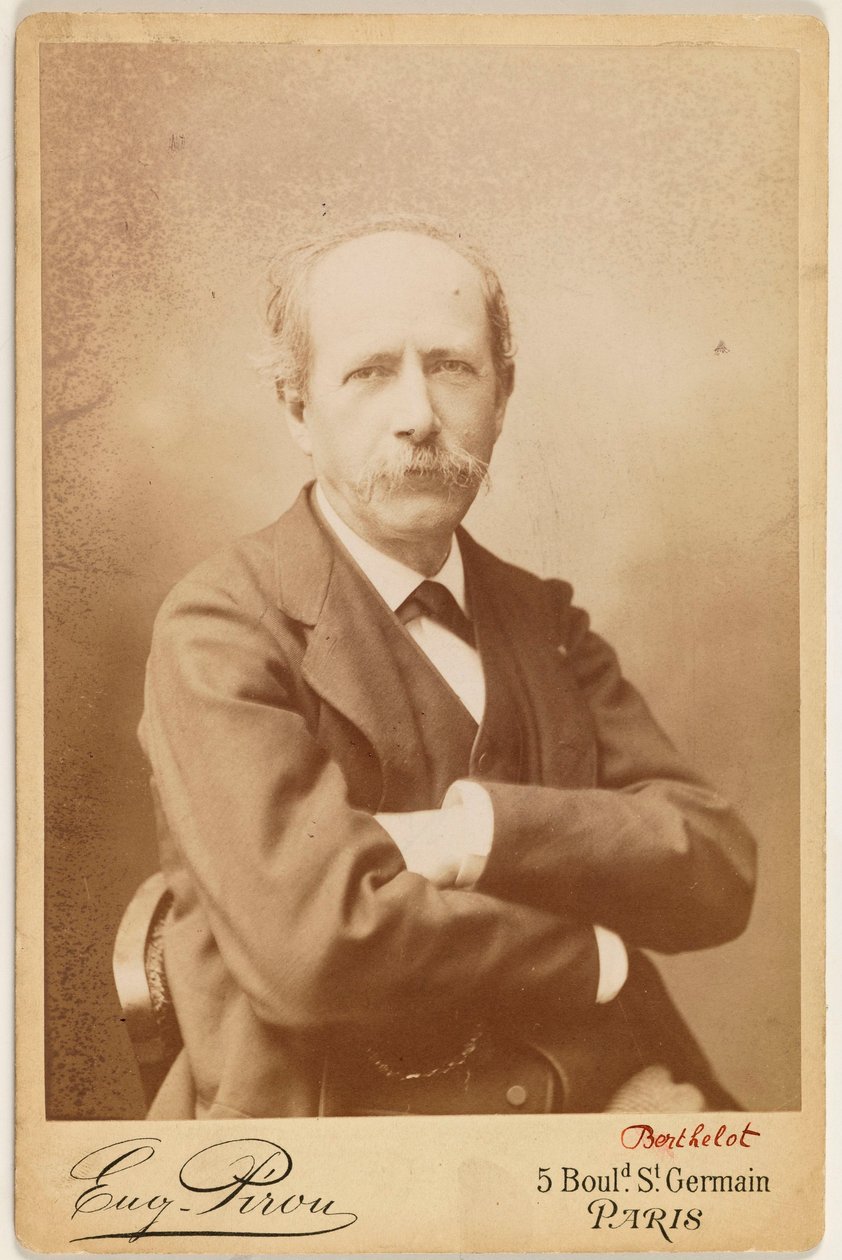 Porträt von Berthelot (Pierre Eugène Marcellin), (1827-1907), Chemiker od Eugene Pirou