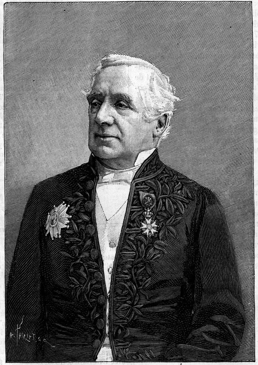Portrét barona Felixe Hippolyte Larrey (1808-1895), francouzský chirurg, člen Akademie věd a Akademie medicíny od Eugene Pirou