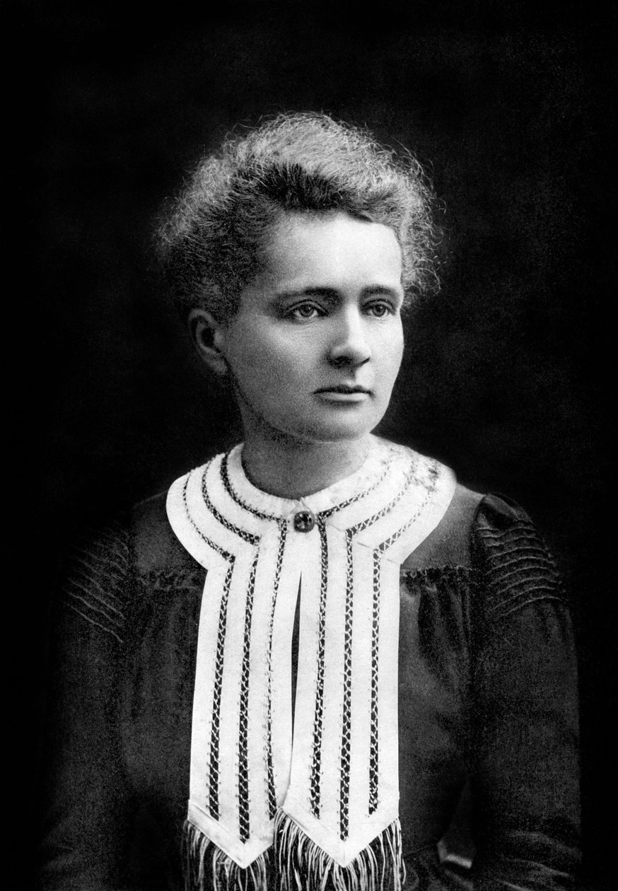 francouzská fyzička Marie Curie (1867-1934) Nobelova cena za fyziku v roce 1903, Nobelova cena za chemii v roce 1911, foto Eugene Pirou od Eugene Pirou