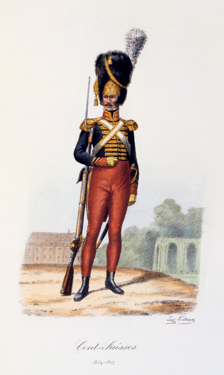 Sto Švýcarů, 1814-17 od Eugene Titeux