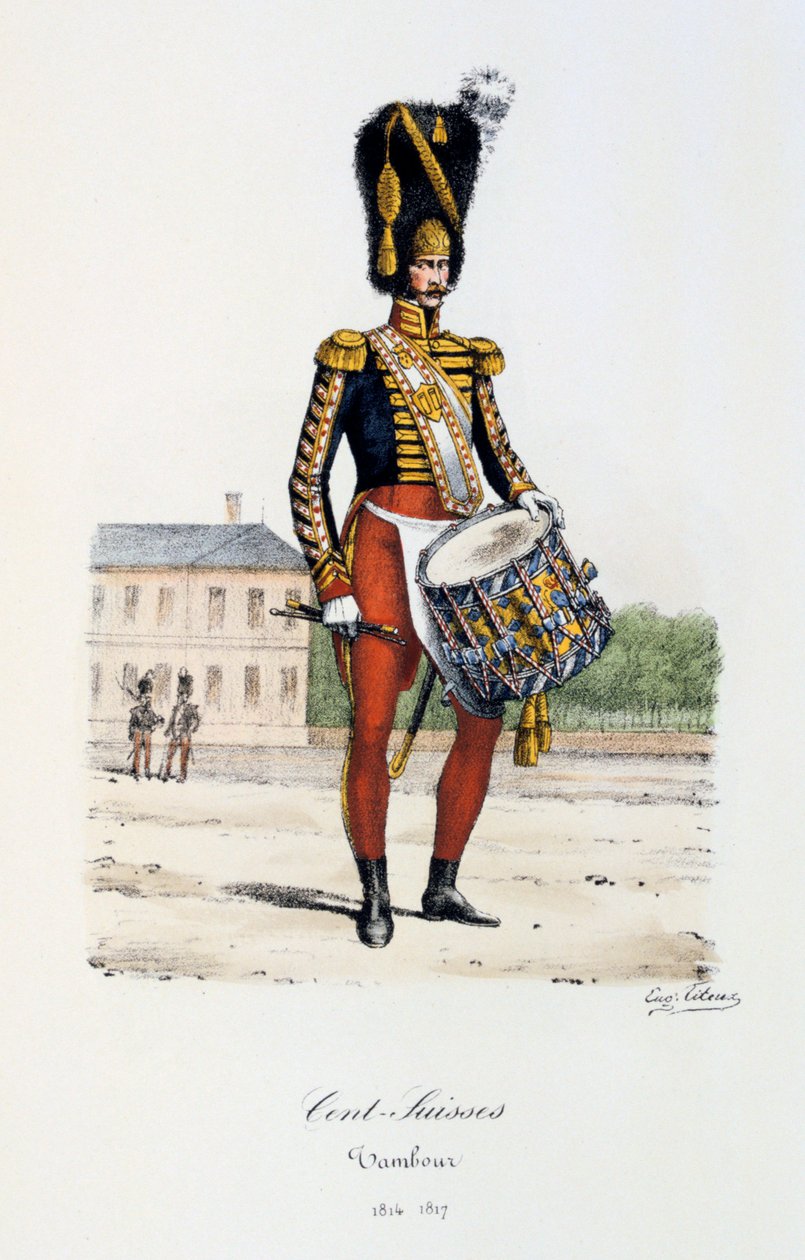 Švýcarské centy, bubeník, 1814-17 od Eugene Titeux