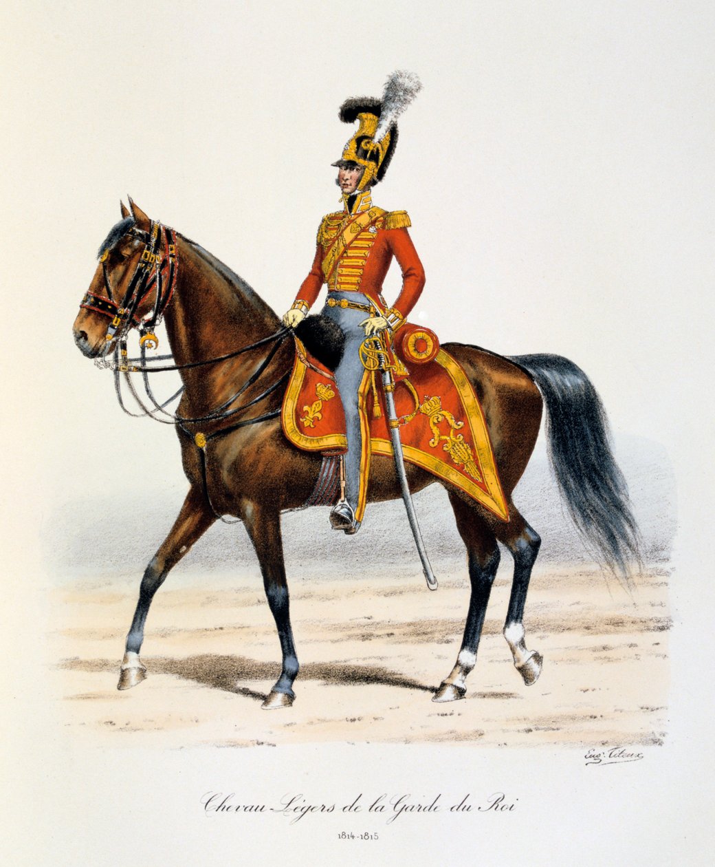 Lehcí koně královské gardy, 1814-15 od Eugene Titeux