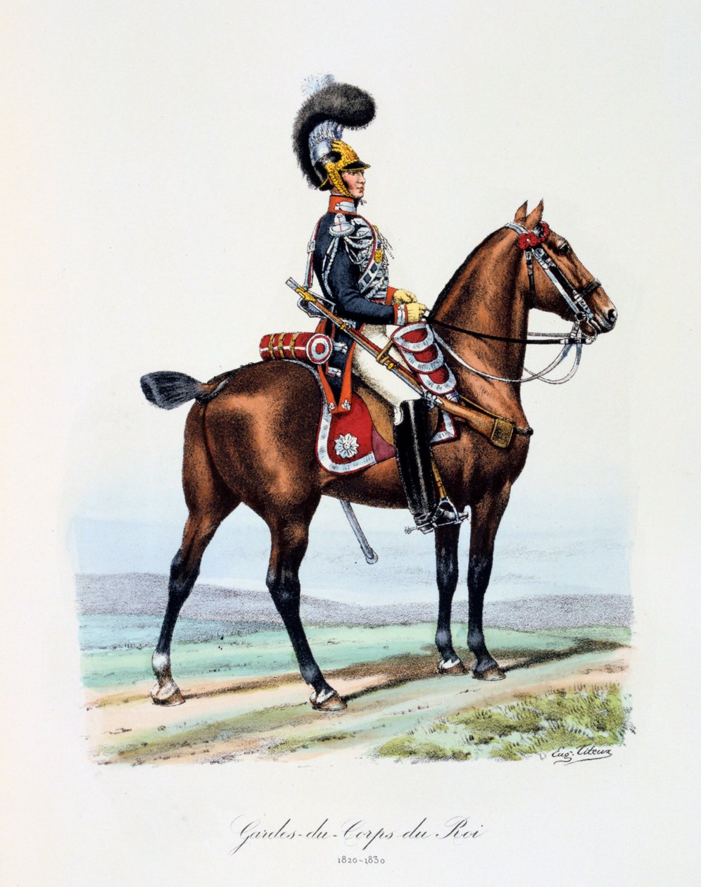 Královi osobní strážci, 1820-1830 od Eugene Titeux