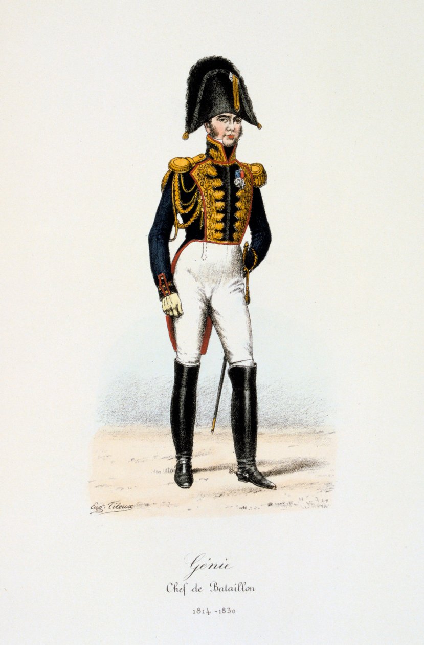 Inženýři, velitel praporu, 1814-30 od Eugene Titeux
