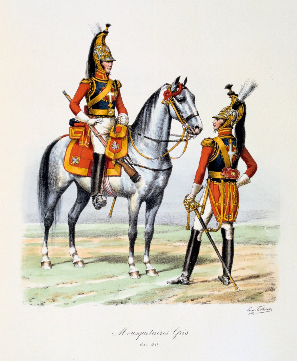 Šedí mušketýři, 1814-15 od Eugene Titeux