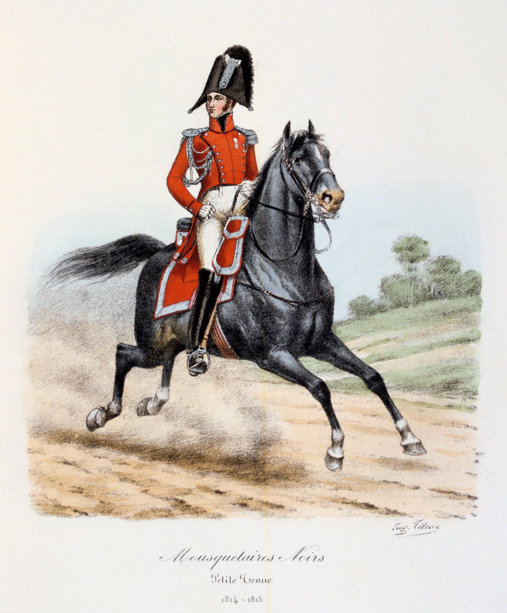 Černí mušketýři, svléknout se, 1814-15 od Eugene Titeux