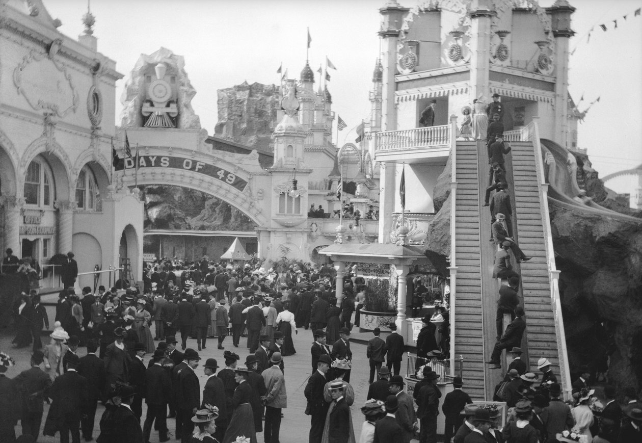 Luna Park, 1909 (dusičnan negativní) od Eugene Wemlinger