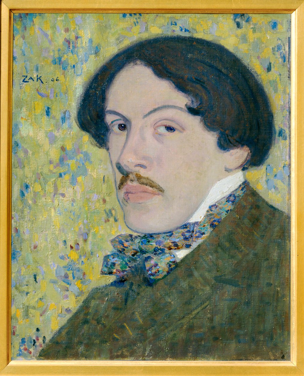Portrait du peintre Leopold Gottlieb - Portrét malíře Leopolda Gottlieba ... od Eugene Zak