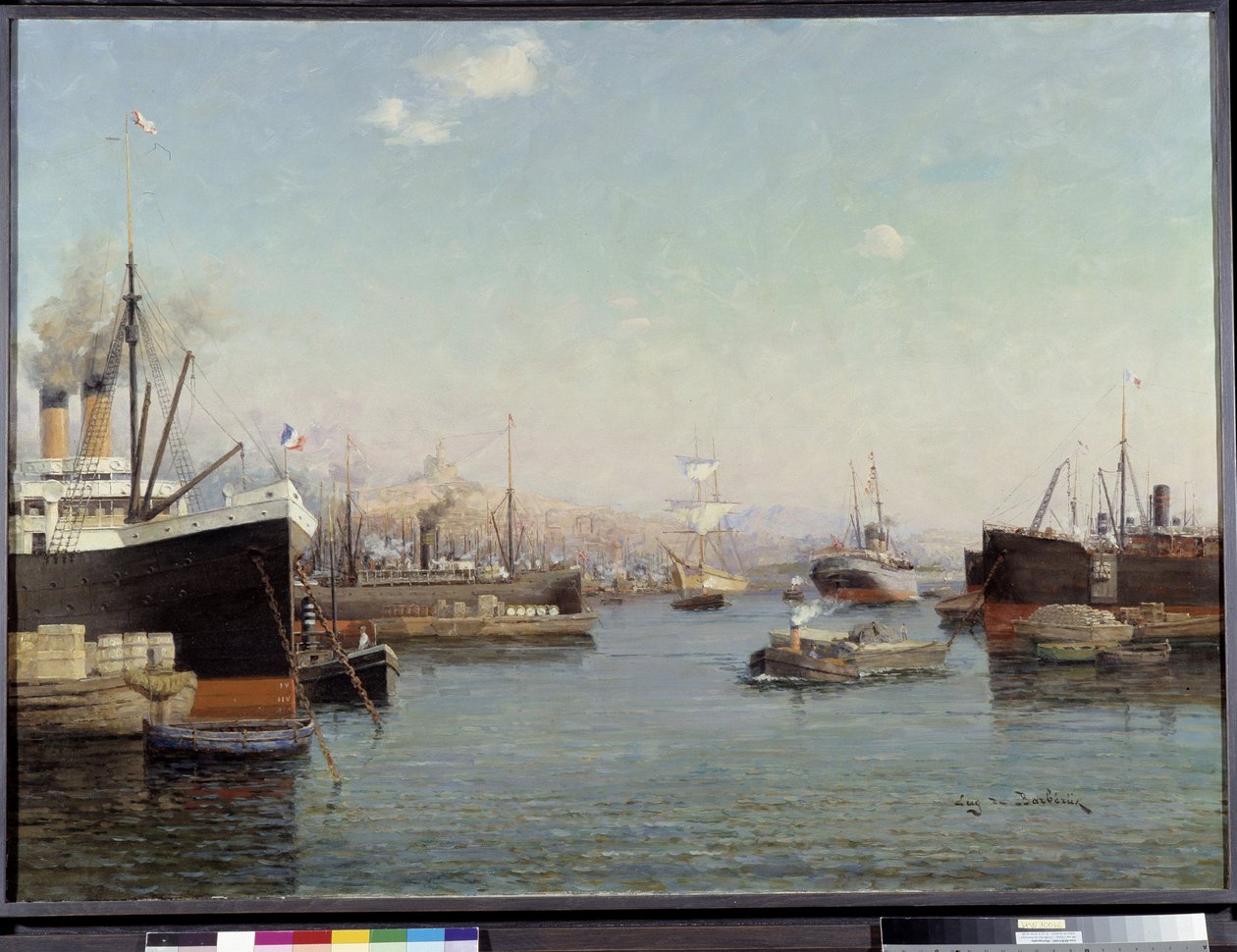 Přístav La Joliette Obraz Eugene de Barberiis (1851-1937) Fondation Regards de Provence, Marseille 20. století od Eugene de Barberis