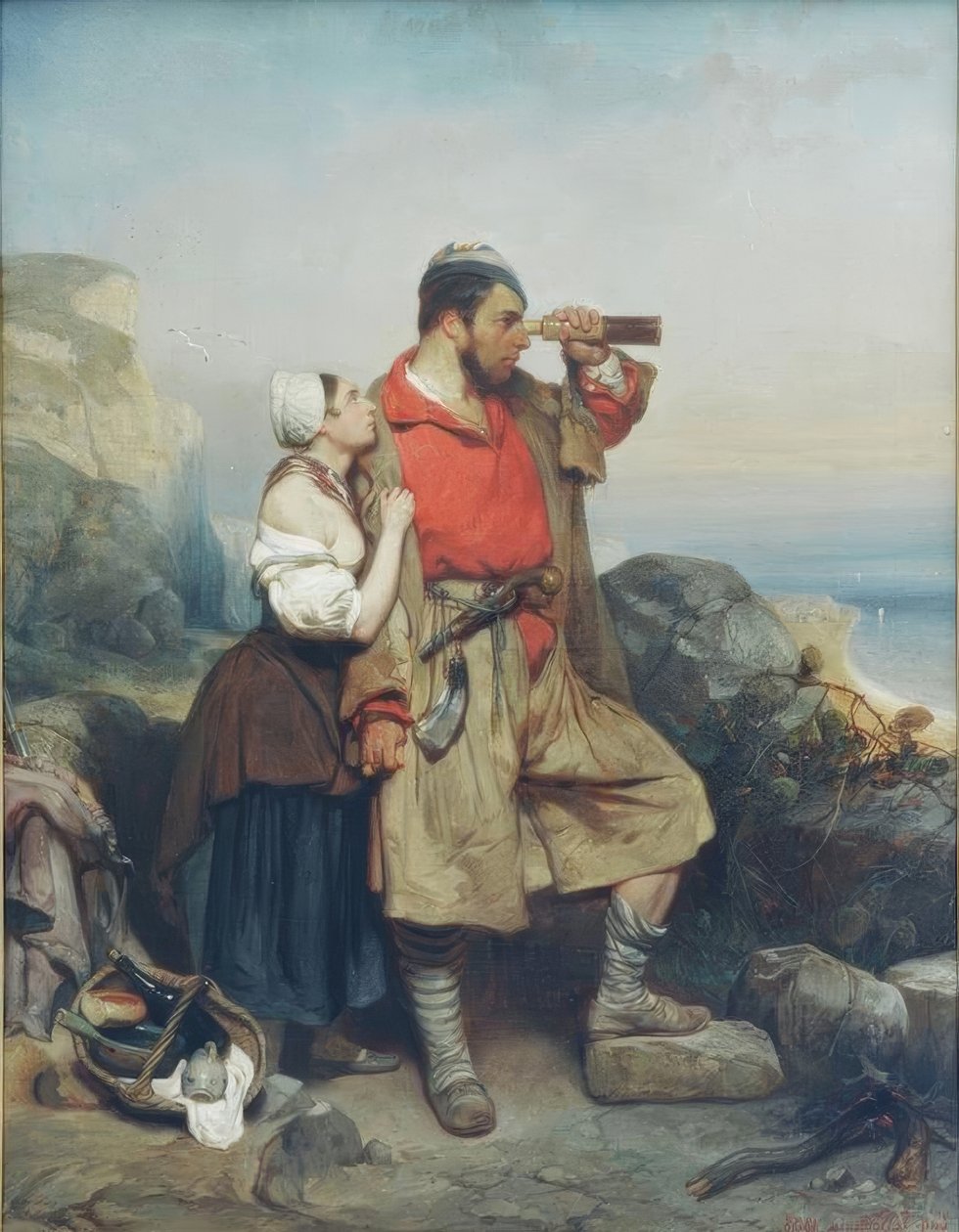 Flibustier (pirát) od Eugene le Poittevin