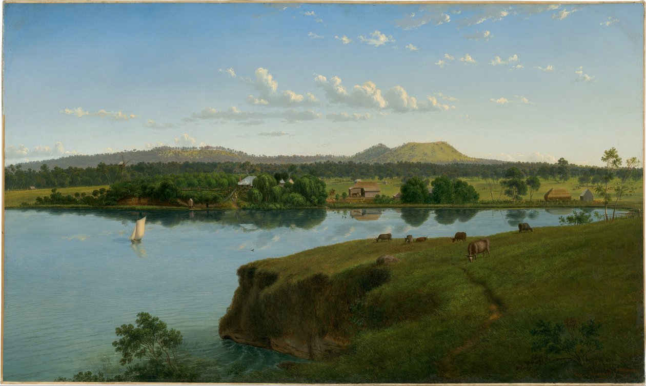 Purrumbete zpoza jezera od Eugene von Guérard