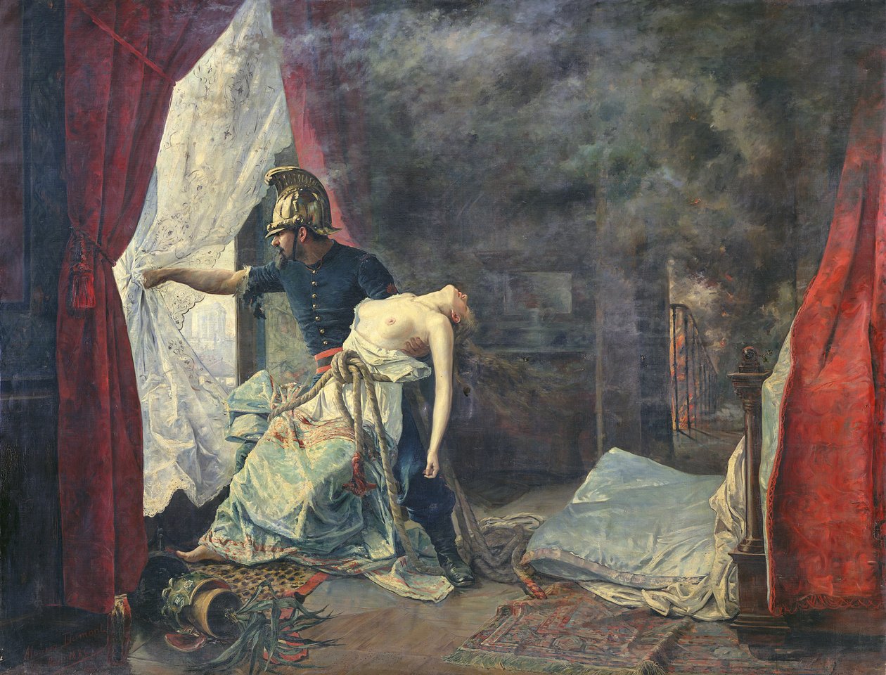 Záchrana v Paříži, 1886 od Eugenio Alvarez Dumont