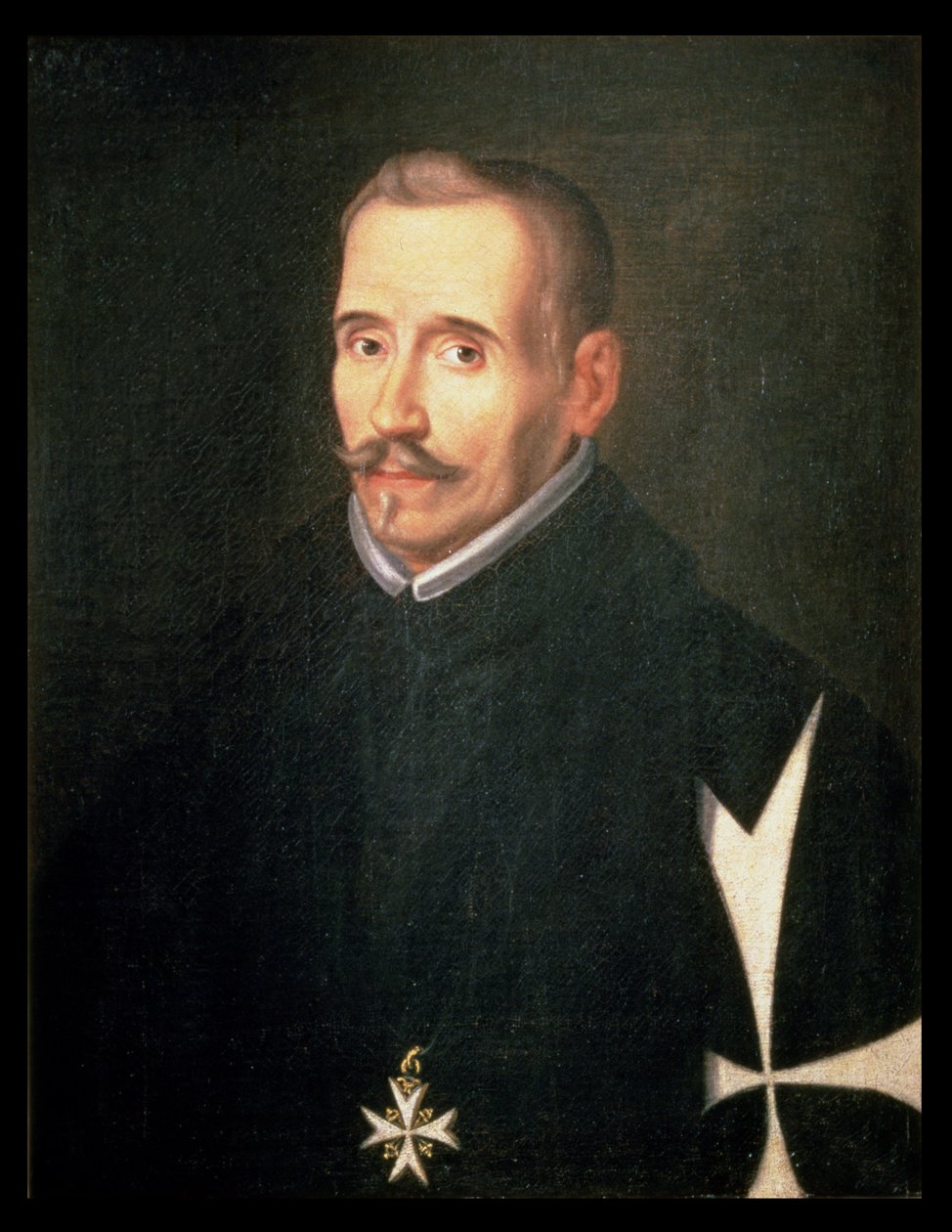 506 131-0795275/1 Portrét Lope Felixe de Vega Carpio (1562-1635) c.1630 (olej na plátně) od Eugenio (attr. to) Caxes