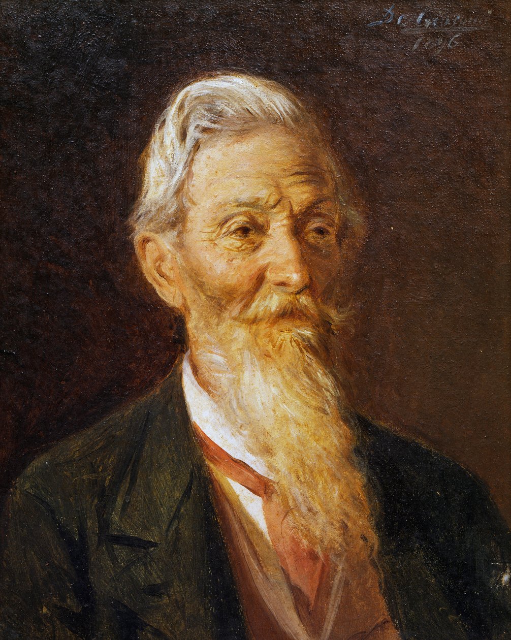 Portrét Francesca Prampoliniho, obraz Eugenio de Giacomi (1852-1917) od Eugenio De Giacomi