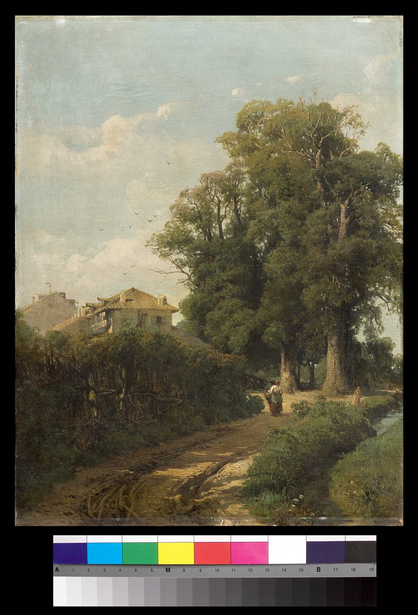 Okolí Milána z The Washerwomen at Magolfa, 1870 od Eugenio Gignous