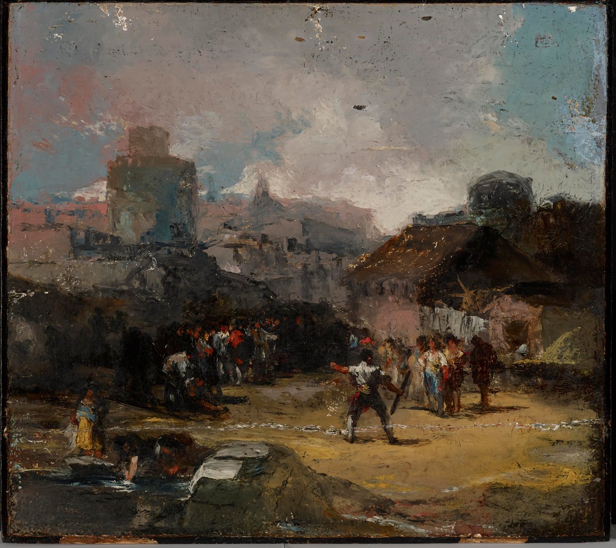 Hra s tyčemi od Eugenio Lucas Velázquez