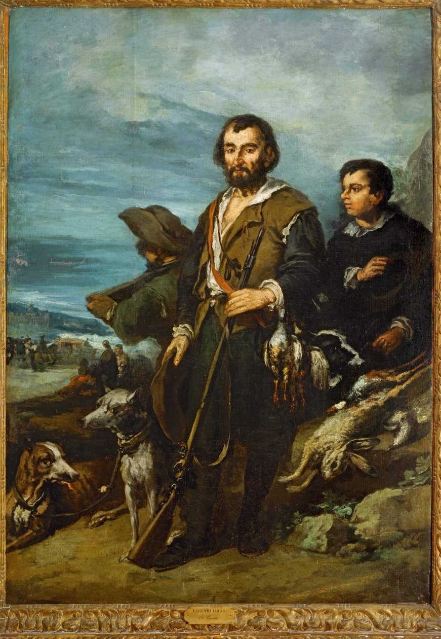 Lovec (malba na plátně) od Eugenio Lucas Velazquez