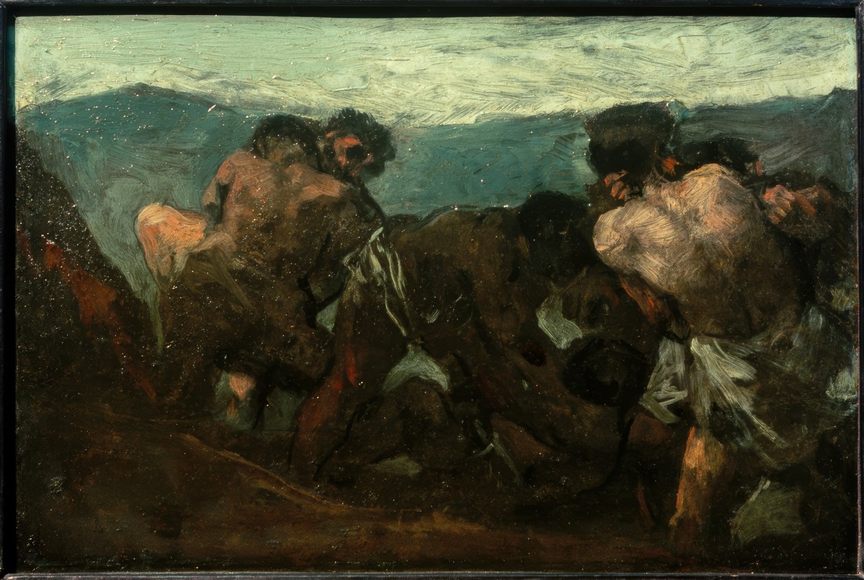 Josefa ve studni od Eugenio Lucas Velázquez