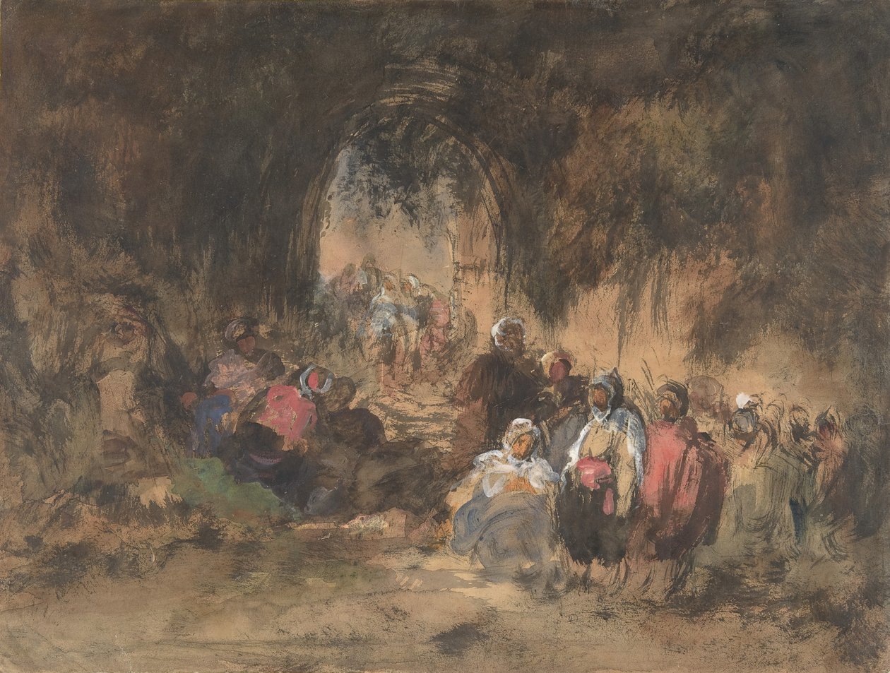 Arabové na odpočinku, 1817-70. od Eugenio Lucas Villamil