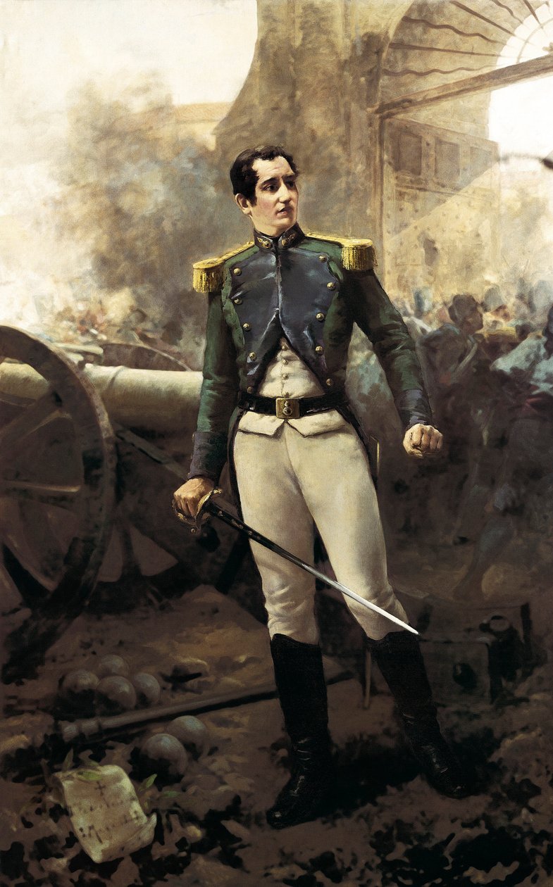 Portrét Pedro Velarde a St. John (1779-1808), španělský voják, 2. května 1808 (olej na plátně) od Eugenio Oliva y Rodrigo