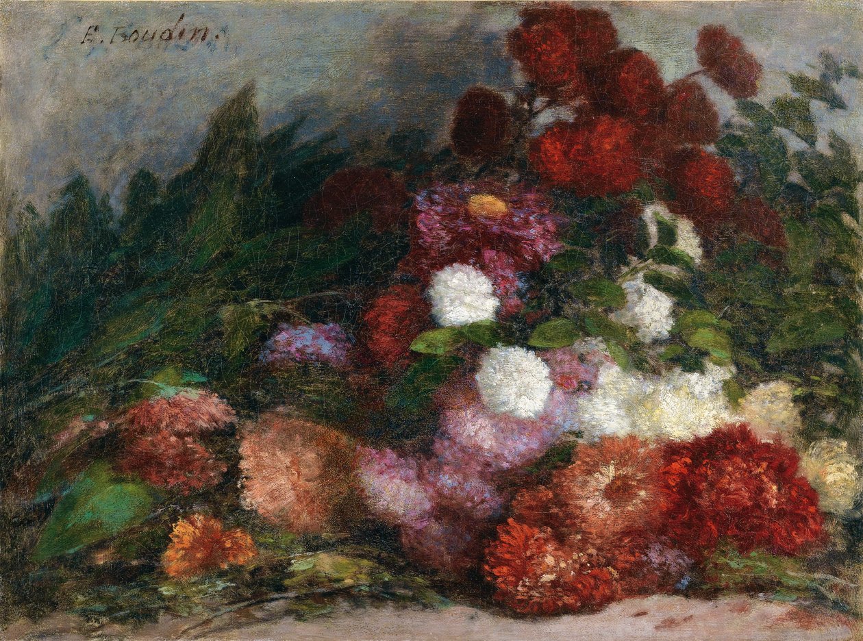 Hod květin od Eugene Louis Boudin