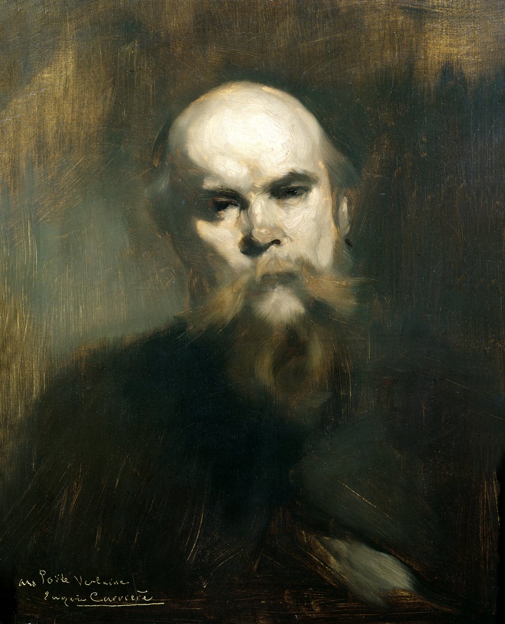 Portrét Paula Verlainea (1844-96) 1890 od Eugène Carrière