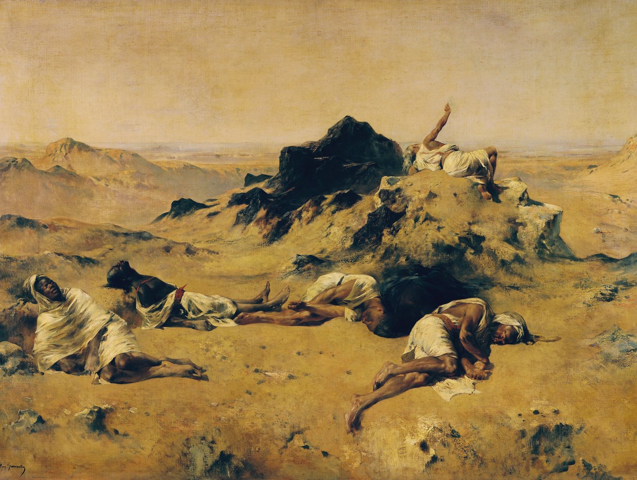 Země žízně, kolem roku 1869 od Eugène Fromentin