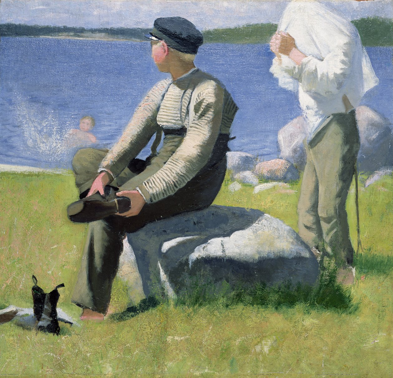 Studie pro „Chlapci na pláži“, 1884 od Eugène Jansson