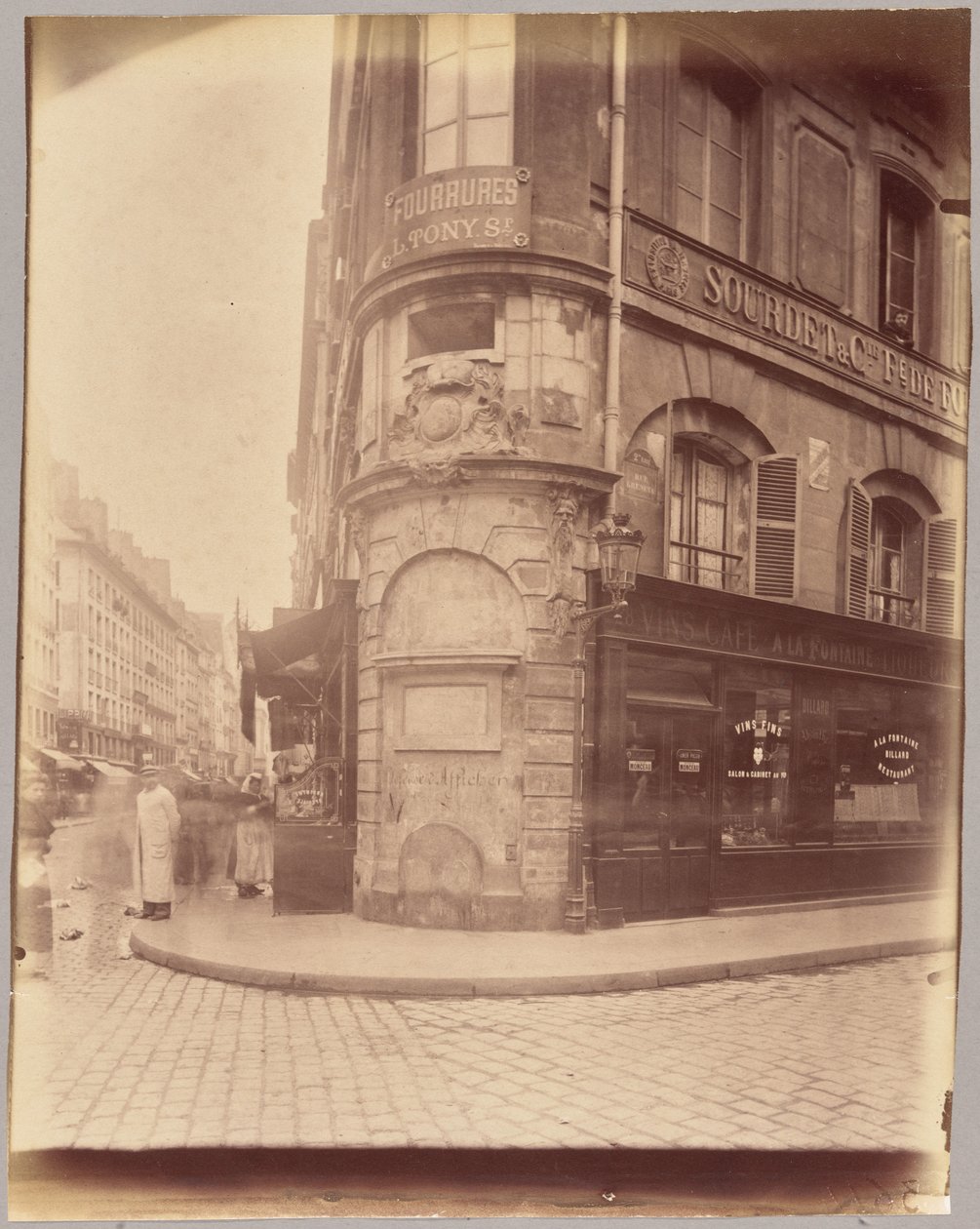 Fontaine de la Reine, rue Greneta a rue Saint-Denis od Eugène Atget