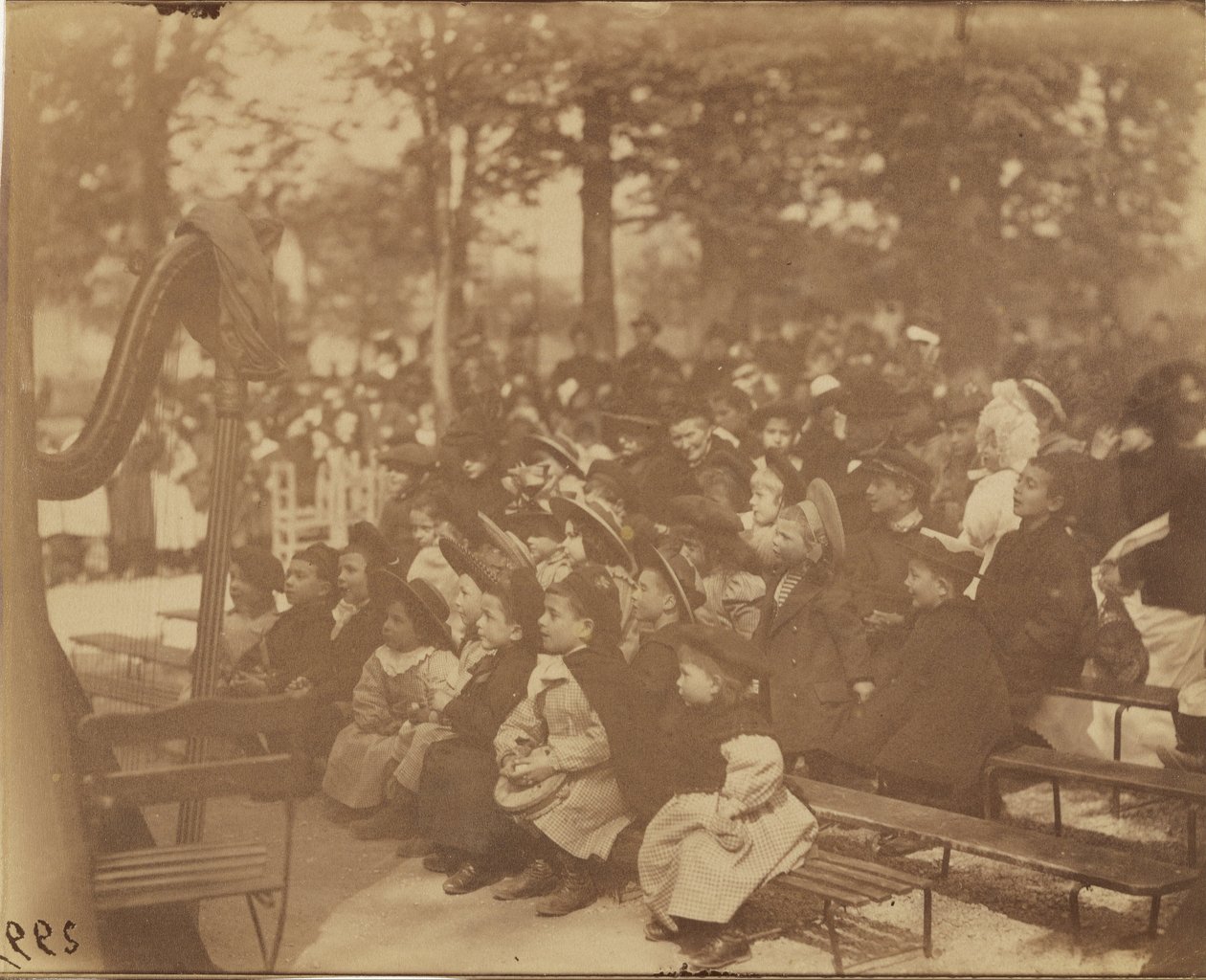 Guignol, Jardin du Luxembourg od Eugène Atget