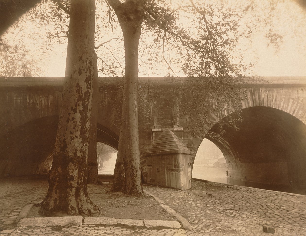 Pont Marie, 1926 (vytištěná papírová fotografie alba) od Eugène Atget