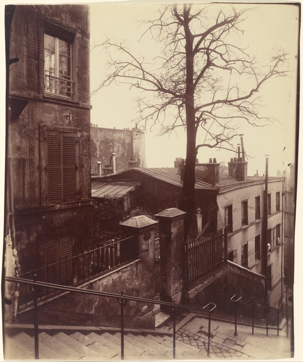 Schodiště, Montmartre od Eugène Atget