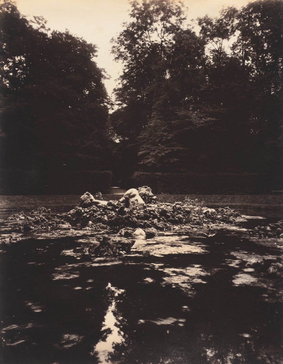 Versailles, fontána Enceladus, 1922-1923. od Eugène Atget