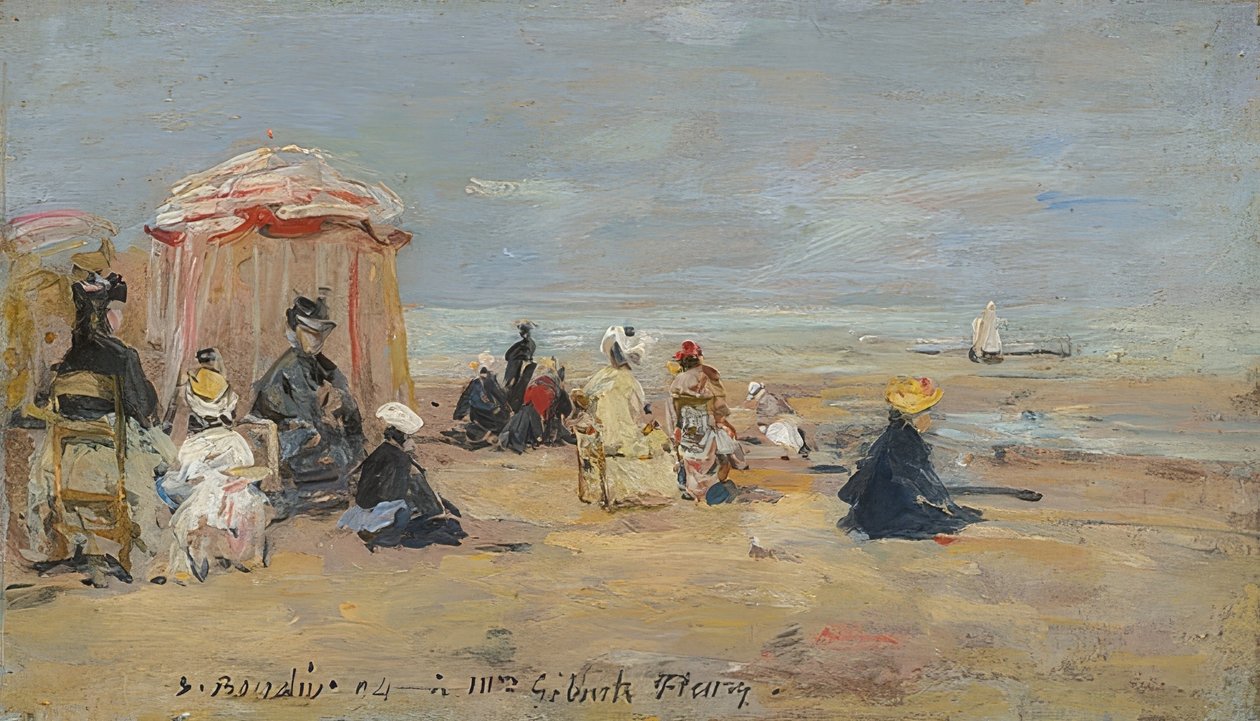 Na pláži. 1894 od Eugene Louis Boudin