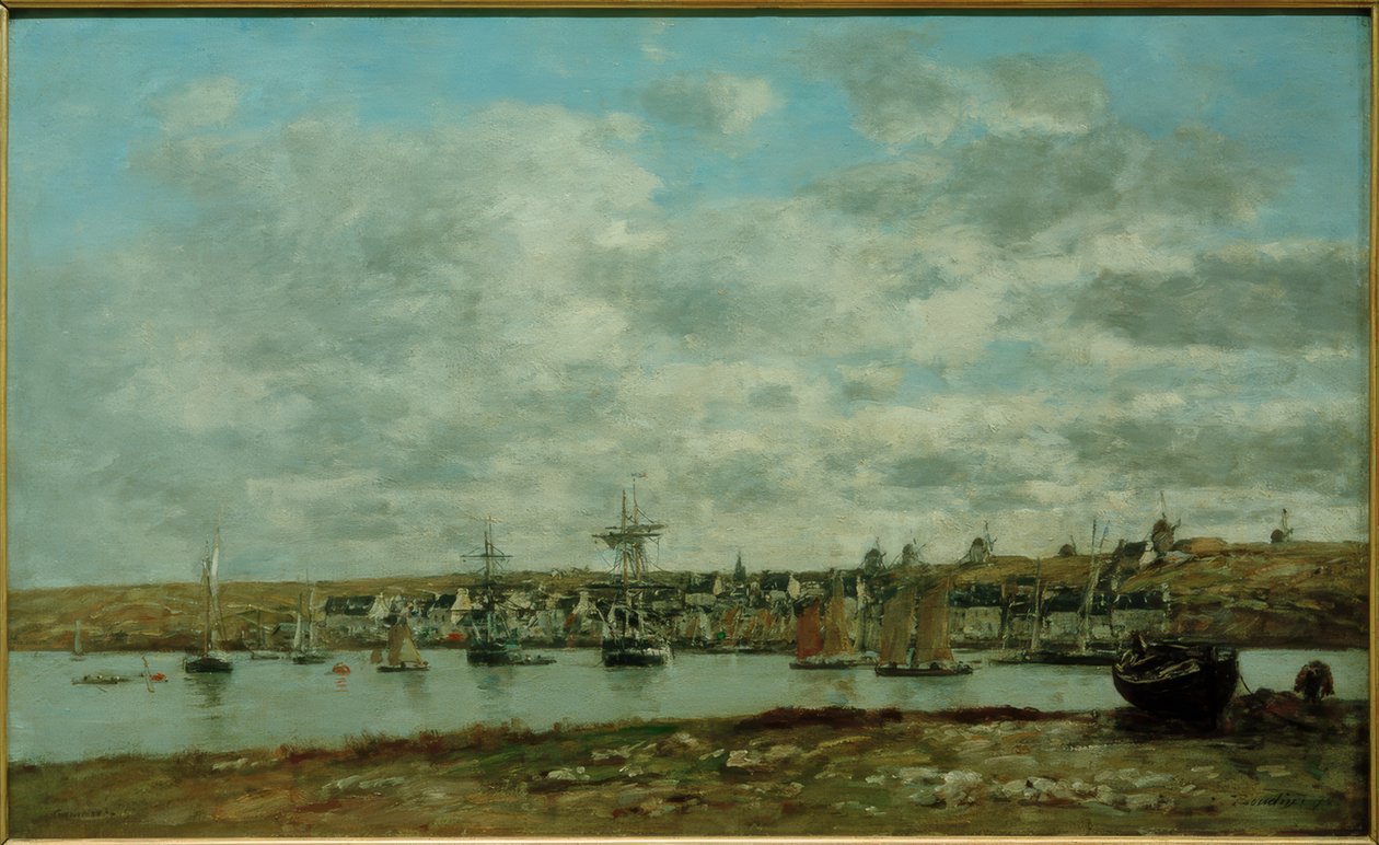 Přístav Camaret od Eugene Louis Boudin