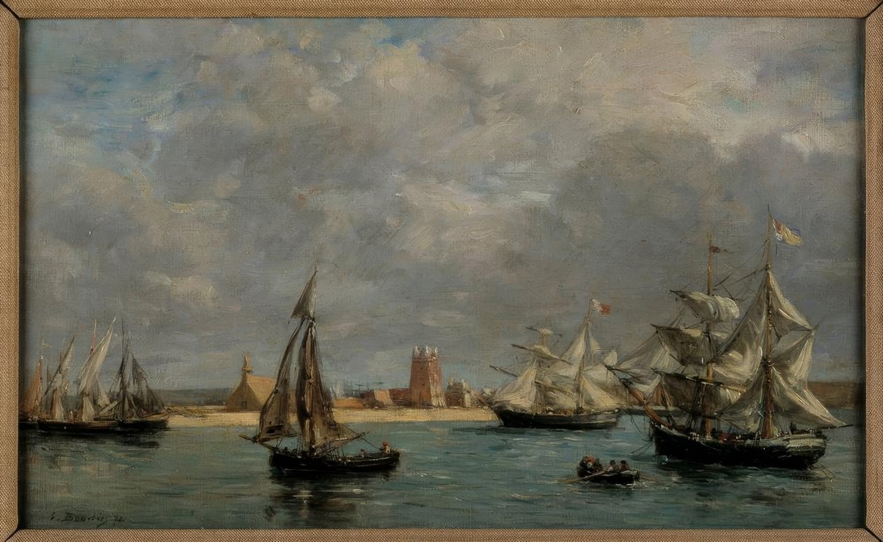 Přístav Camaret od Eugene Louis Boudin