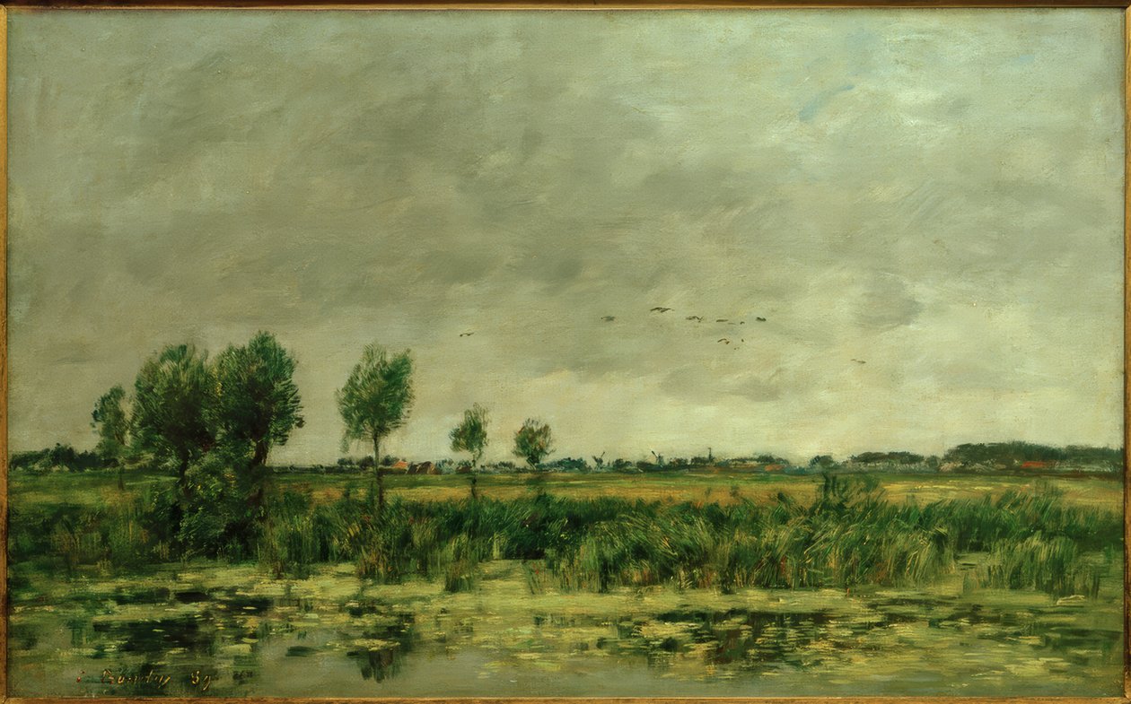 Moor v Honfleuru od Eugene Louis Boudin