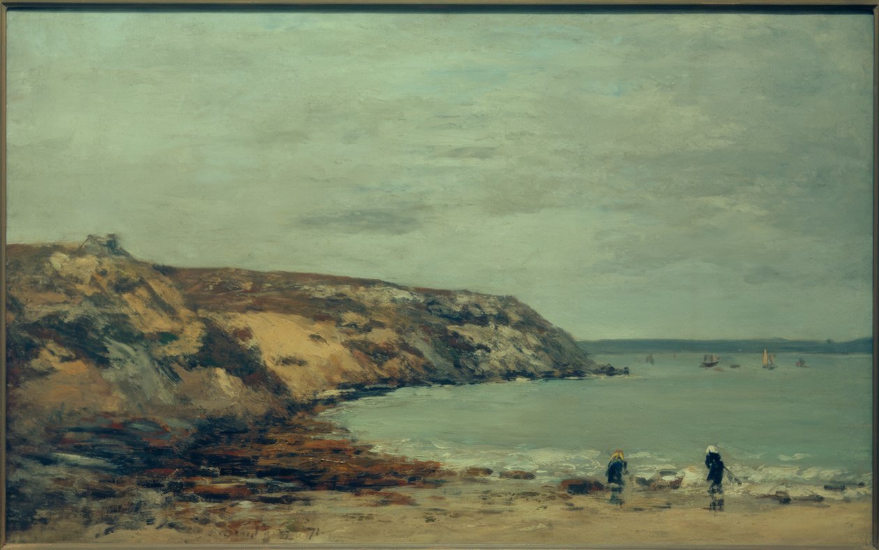 Rade de Brest. Bindy pobřeží od Eugene Louis Boudin