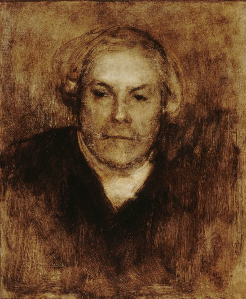 Portrét Edmonda de Goncourt 1822-1896, c. 1880. od Eugène Carrière