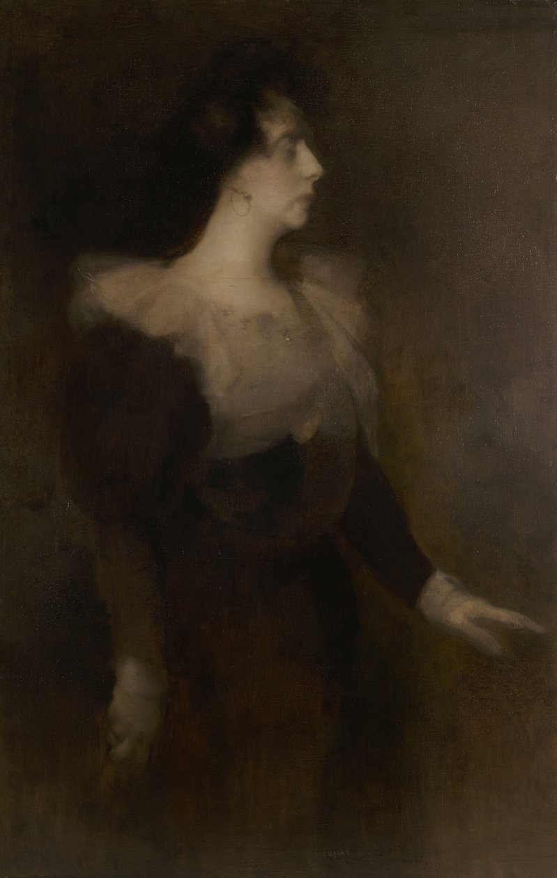 Portrét Pauline Ménard-Dorian 1870-1941, c. 1890. od Eugène Carrière