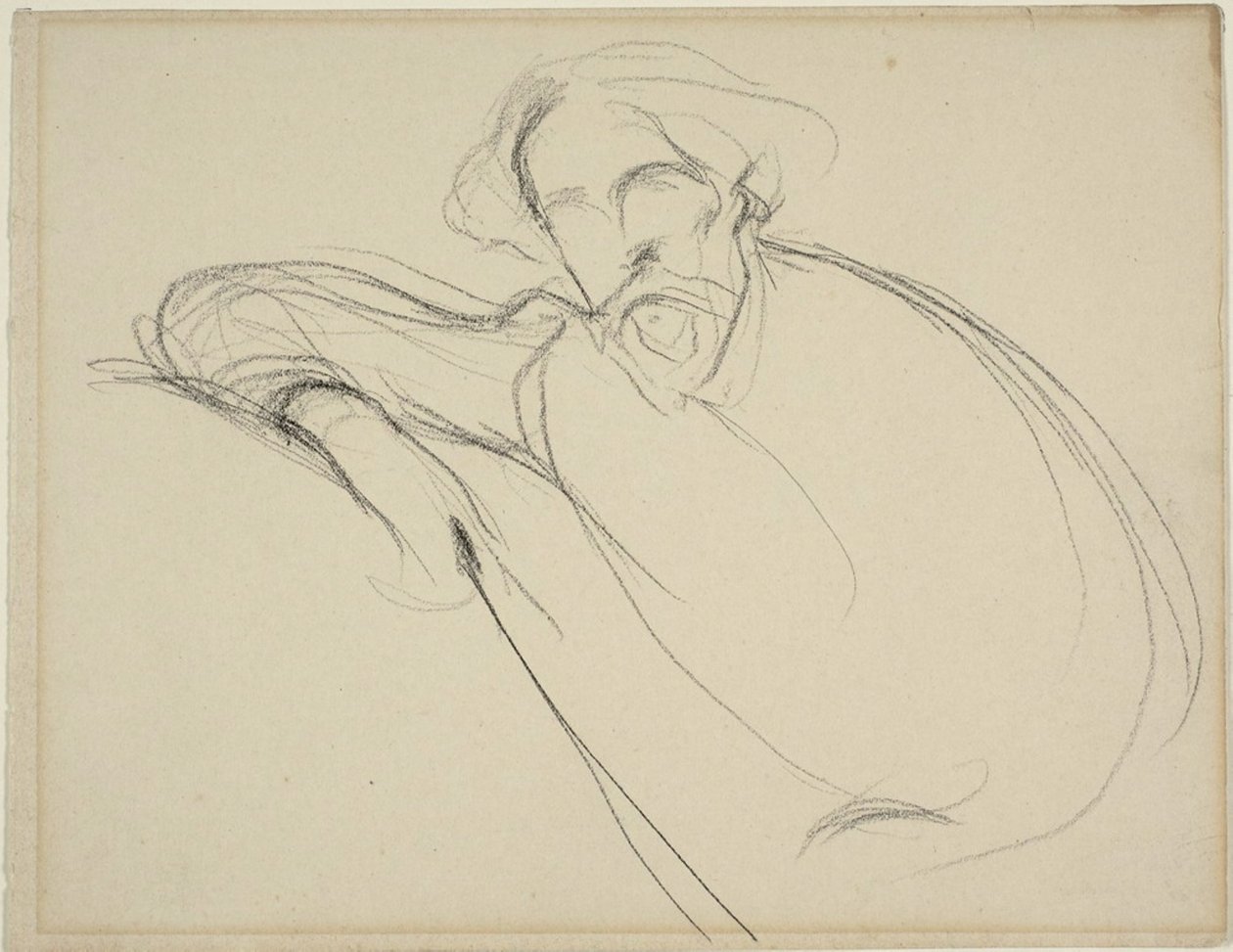 Studie Alphonse Daudeta od Eugène Carrière