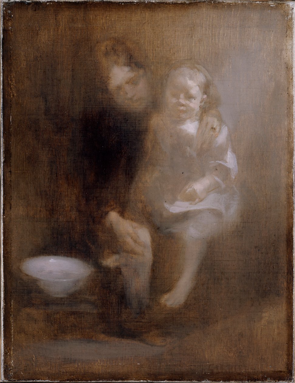 Koupel na nohy, c1890 od Eugène Carrière