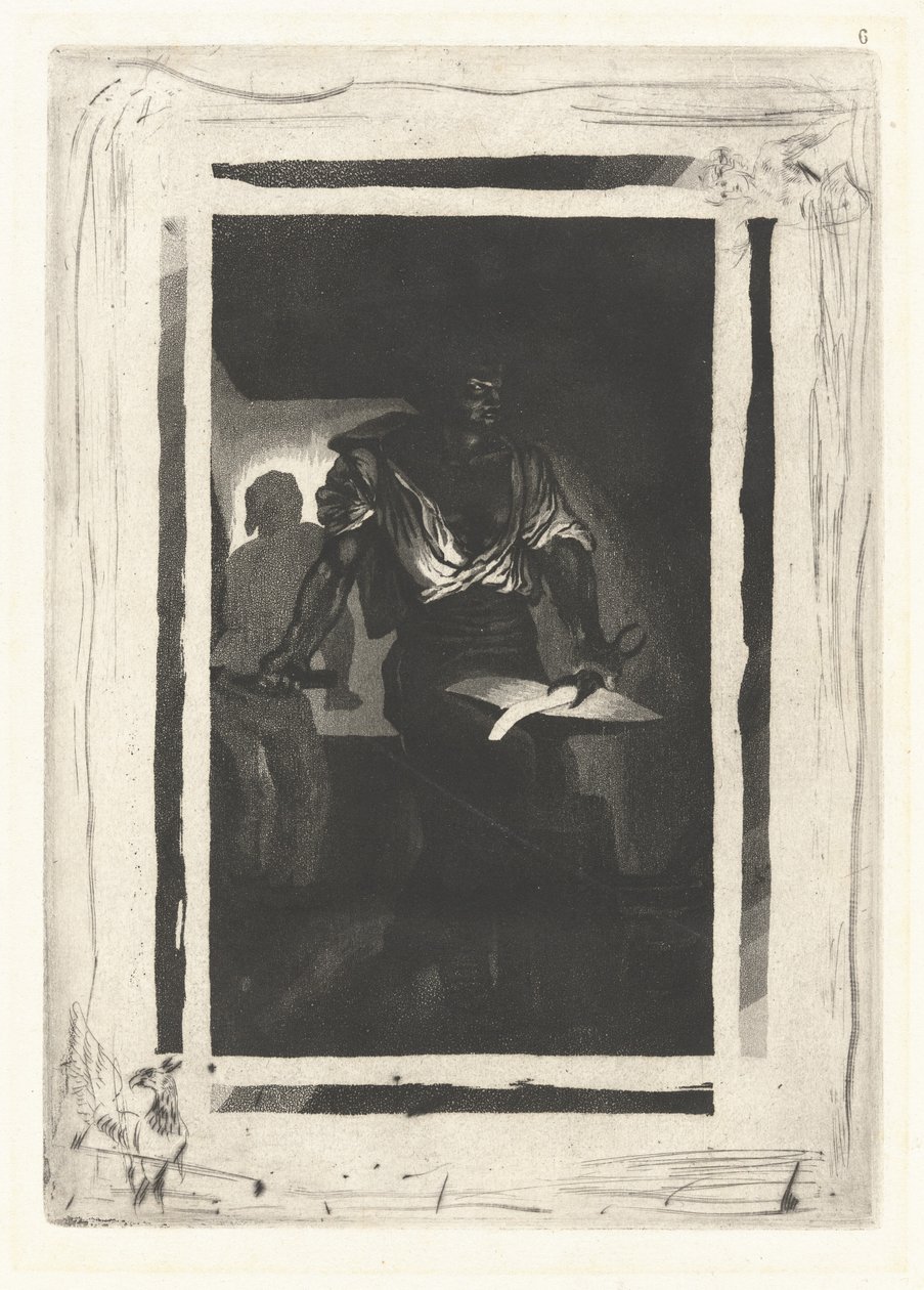 Kovář (Un Forgeron) od Eugène Delacroix