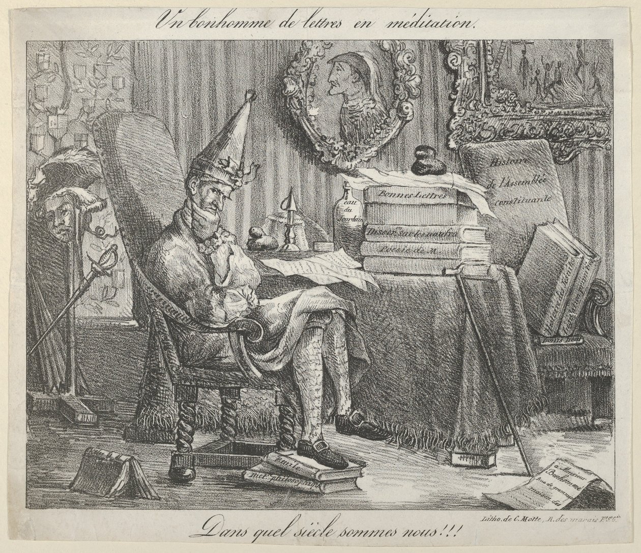 A Literary Fellow Meditating, 1821., 1821. od Eugène Delacroix