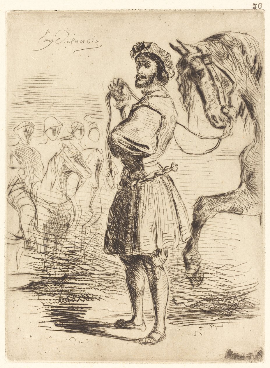 Pán z doby Františka I od Eugène Delacroix