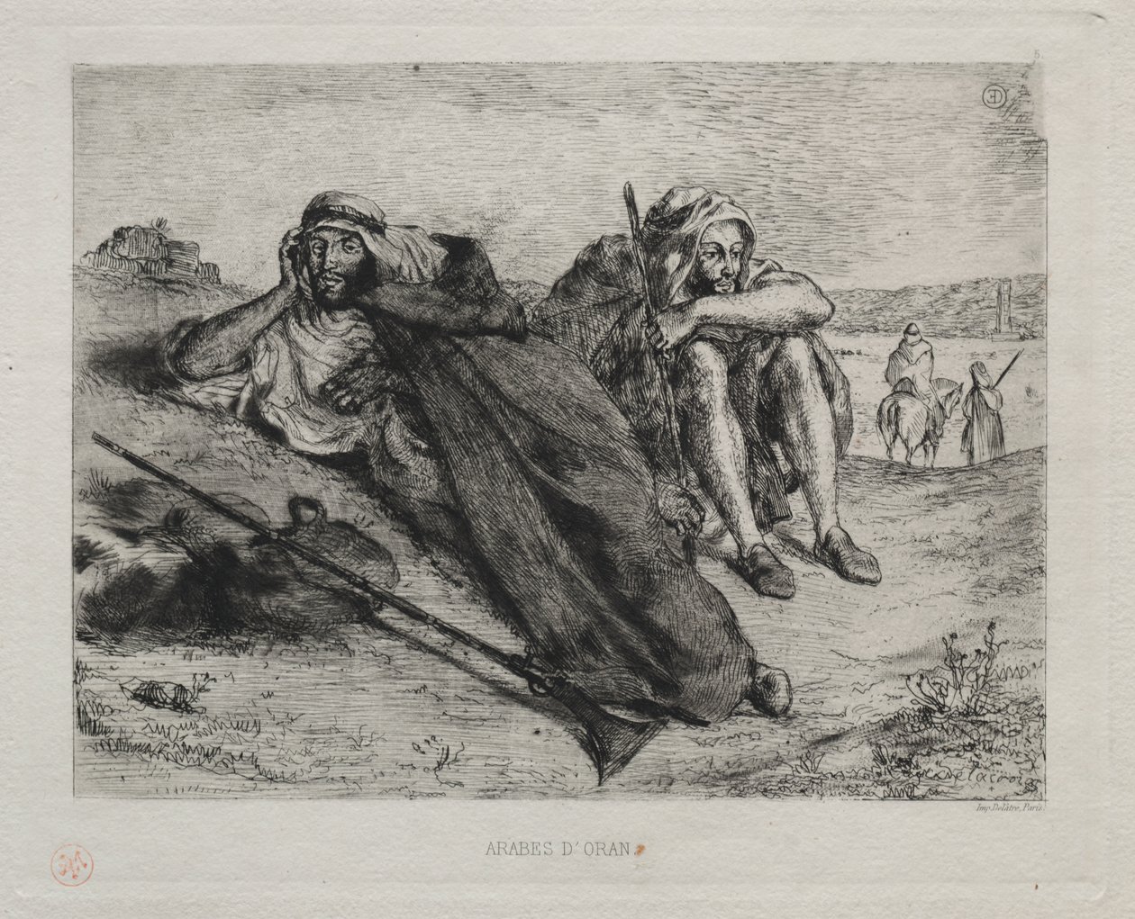 Arabové z Oranu od Eugène Delacroix