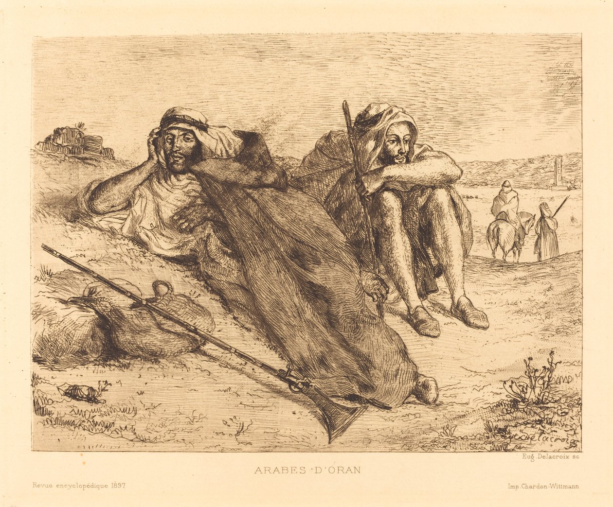 Arabové z Oranu, 1833. od Eugène Delacroix