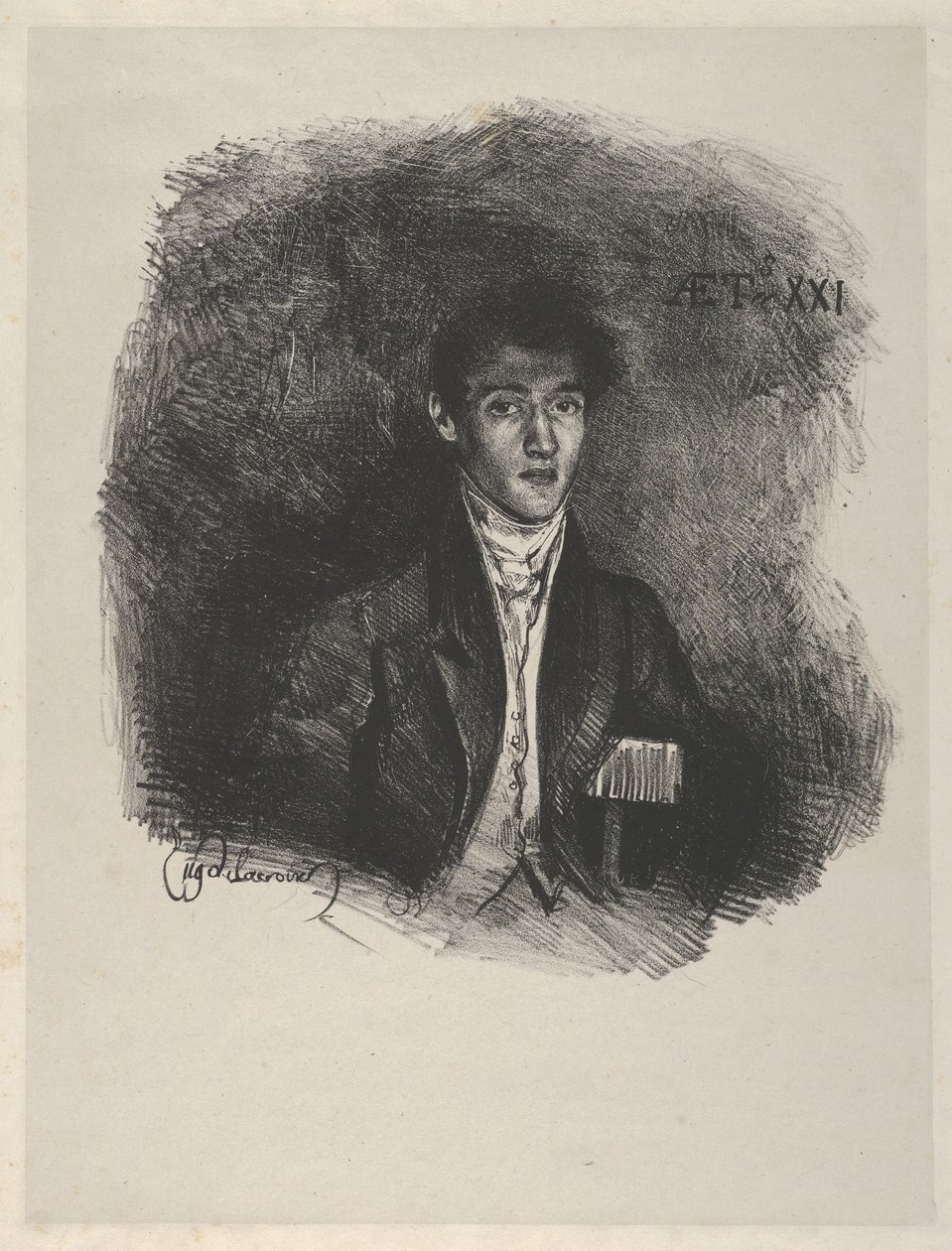Baron Schwiter Louis Auguste Schwiter, 1805-1889, 1826., 1826. od Eugène Delacroix